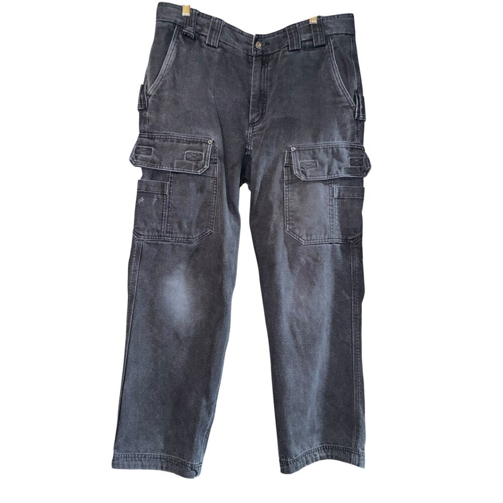 Duluth Trading Canvas‎ Cargo Pants Men's 34x28 Utility Workwear Thick Outdoor